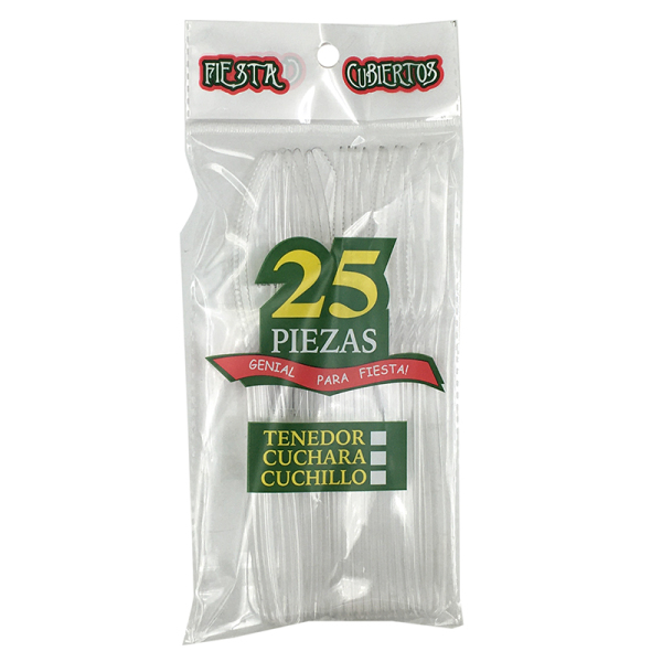 25PCS 一次性餐刀 塑料