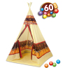 印第安人帐篷带60pcs6cm球 布绒