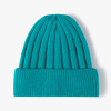 纯色竖条毛线帽 中性 56-60CM 冬帽 100%腈纶
