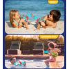 夏季户外新品亲子互动沙滩戏水益智玩具恒川启萌加特林火烈鸟背包水枪  实色 塑料