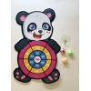 动物标靶熊猫配3球+挂钩 配件颜色随机 单面 魔术贴