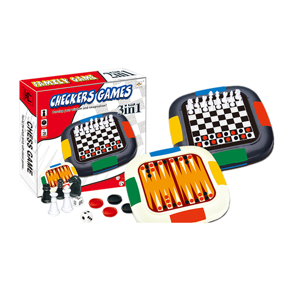 国际象棋+西洋棋(白色棋盘) 国际象棋 二合一 塑料