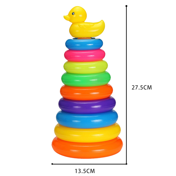 鸭子彩虹套圈 圆形 塑料