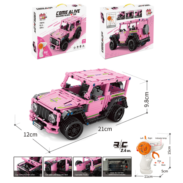 434pcs粉色大G积木套 遥控 塑料