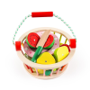 儿童木制玩具水果篮子切切乐【21.3*19*9.5CM】 单色清装 木质
