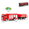 2款式合金消防车(赠送学习卡片) 回力 喷漆 消防 金属