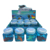 12PCS 多款方桶海洋动物水晶泥带灯光包电 塑料