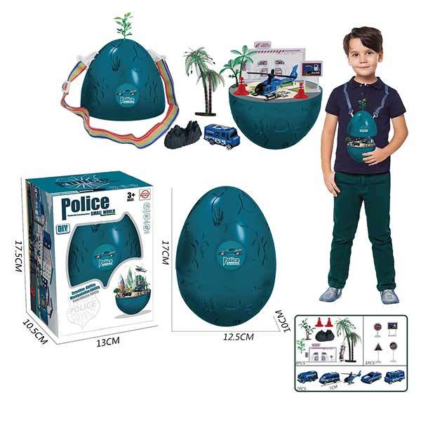 警察场景背包蛋套装