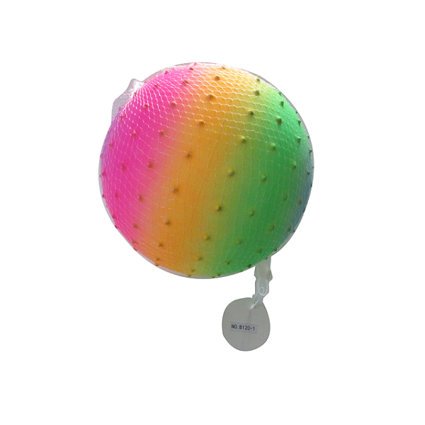9寸按摩彩虹充气球 塑料