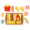 23pcs欢乐美式餐点套装 塑料