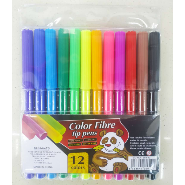 12色水彩笔 混色 塑料
