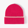 拼色边毛线帽 中性 56-60CM 冬帽 90%聚酯纤维 10%羊毛