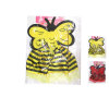 蜜蜂翅膀+裙子+天使棒+发夹2色 布绒