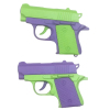 3D萝卜枪套装 模型 手枪 实色 塑料