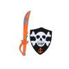 EVA海盗盾牌+剑 海盗 喷漆 塑料