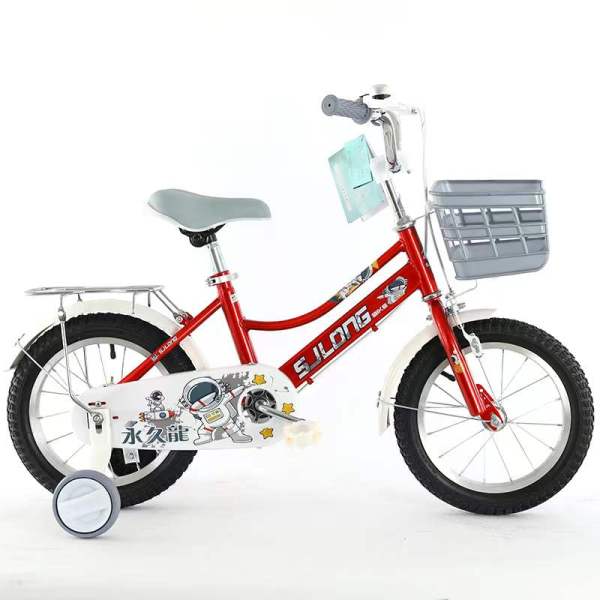 儿童14寸铝合金车圈自行车 单色清装 金属