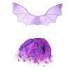 2件套蝙蝠翅膀裙子组合 布绒