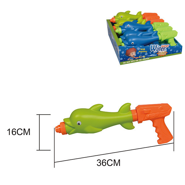 6PCS 36CM小海豚水炮 实色 塑料