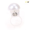 50PCS 珍珠戒指 灯光 包电 塑料