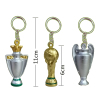3款式2022卡塔尔足球世界杯奖杯钥匙扣