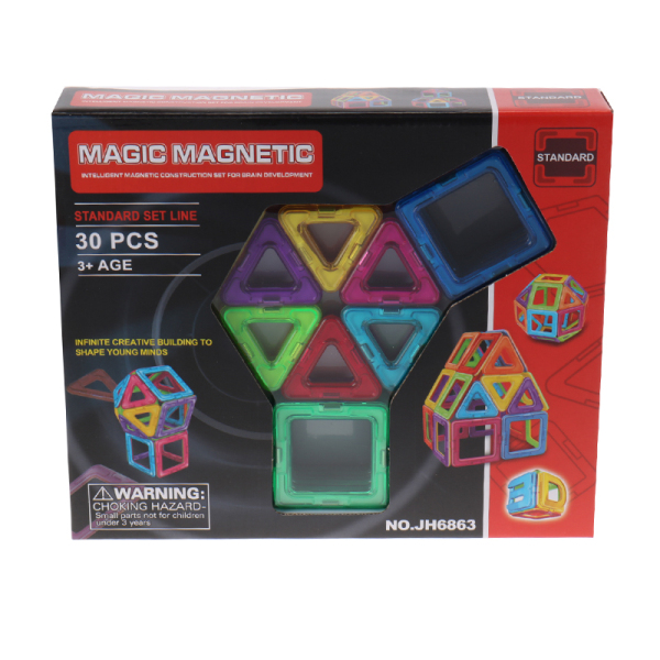 30pcs百变磁力积木 磁性 塑料