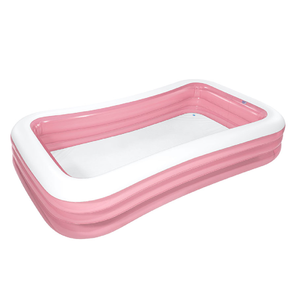 粉色三层长方形水池充气儿童游泳池 其它