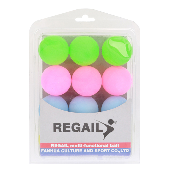 12只彩色庄乒乓球 塑料