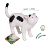 软胶填棉动物-白猫 塑料