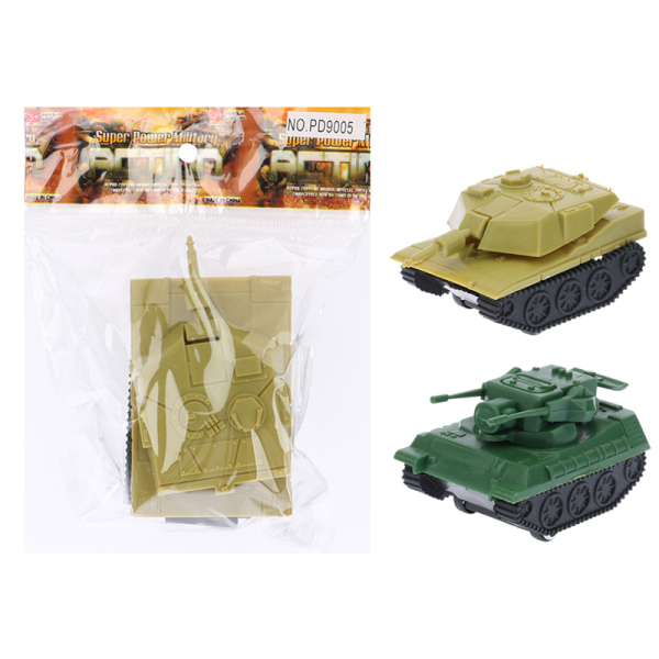 2款坦克 滑行 实色 塑料