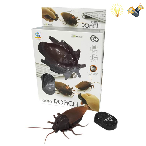 蟑螂(3只装一袋) 遥控 灯光 包电 塑料