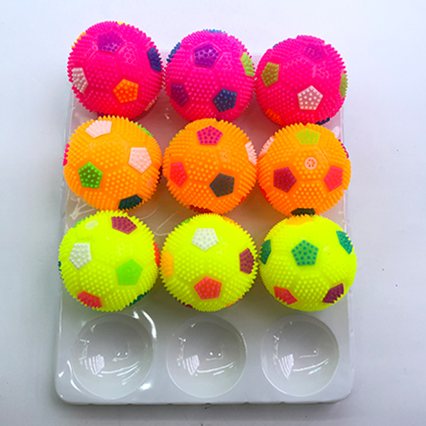 12PCS 6.5CM带灯玩具球 塑料
