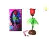 玫瑰花带底座,USB 电动 感应 电能 灯光 塑料