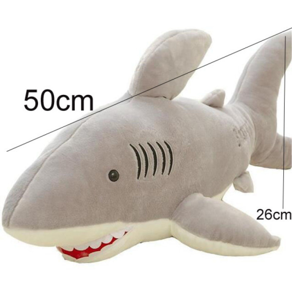 鲨鱼毛绒玩具公仔 布绒