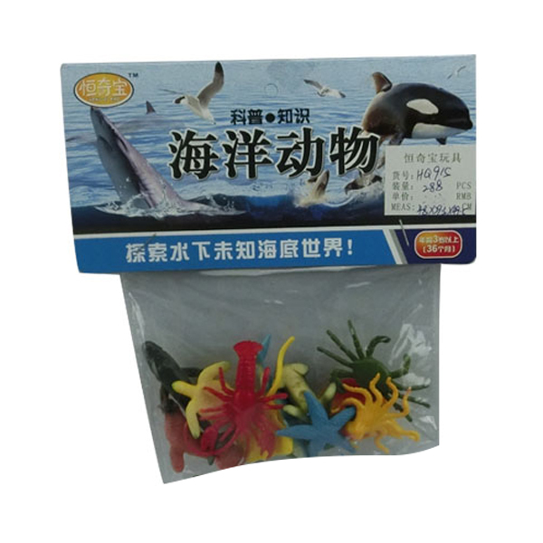 12只庄海洋动物(中文包装) 塑料