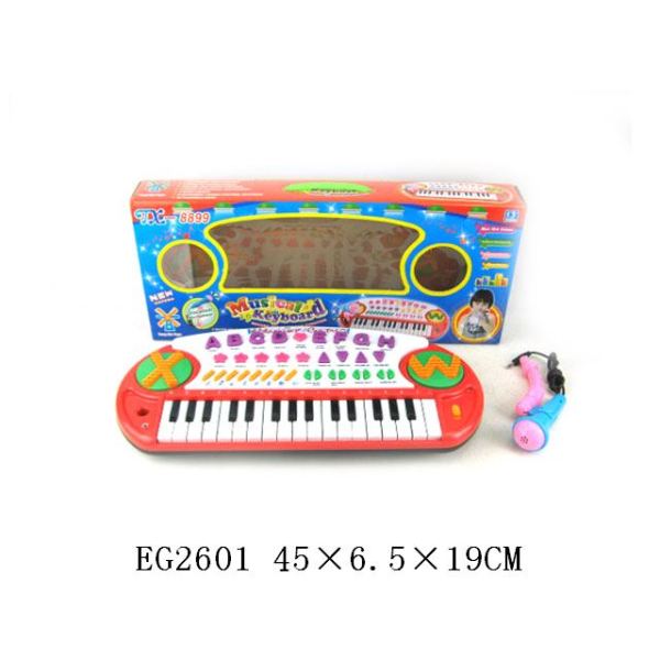 32键多功能电子琴带唛克风 卡通 塑料