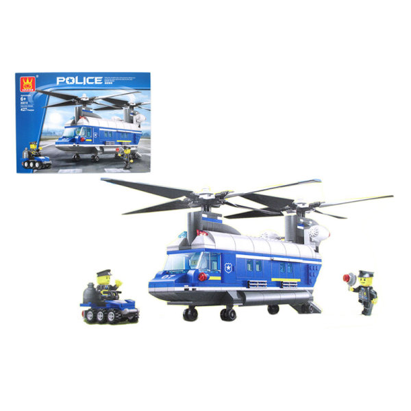417pcs重型直升机积木 塑料