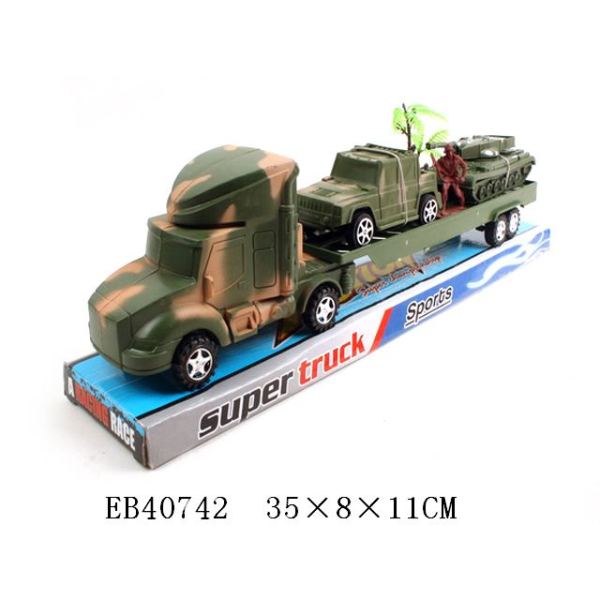 拖头车载悍马军车,坦克,军人,树 惯性 塑料