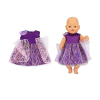 娃娃衣服-紫色绣珠裙 娃娃衣服 18寸 布绒